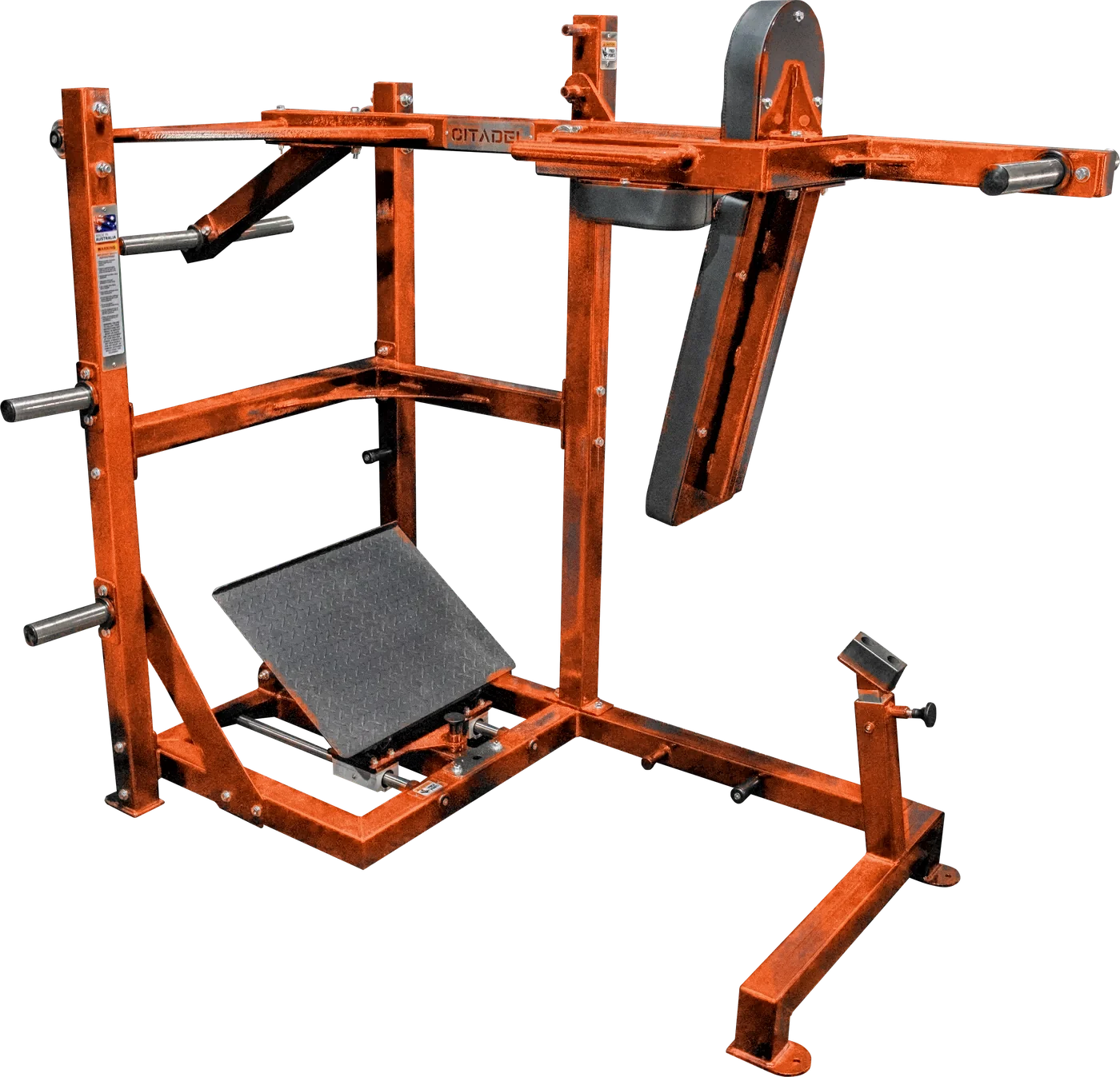 Citadel Pendulum Squat, shown in a made-to-order powder-coat colour